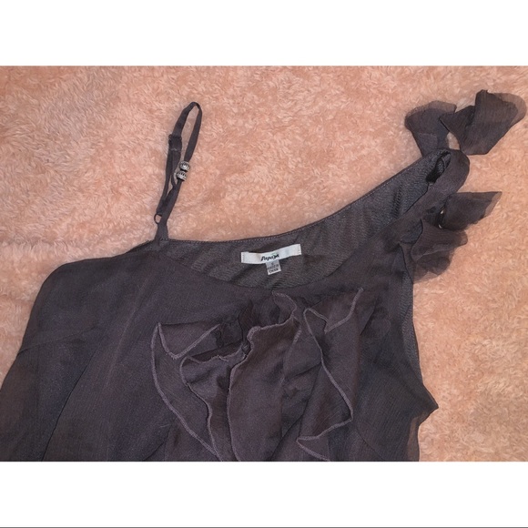 Papaya Ruffle Tank - Picture 2 of 3